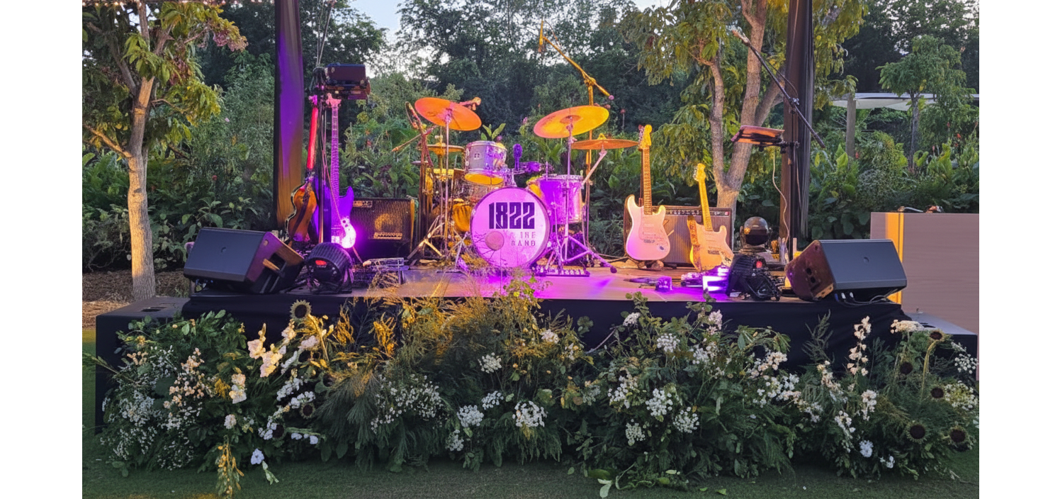 1822 The Band stage setup